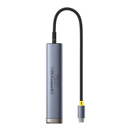 Hub 7 az 1-ben Baseus UltraJoy USB-C to HDMI +2xUSB3.0+PD+SD/TF+3.5mm (szürke) - 2