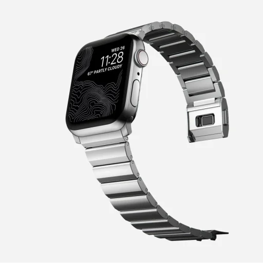 Tech-Protect SteelBand karkötő Apple Watch 4 / 5 / 6 / 7 / 8 / 9 / SE / Ultra 1 / 2 (42/44/45/49 mm) - Ezüst - 6