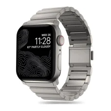 Tech-Protect SteelBand karkötő Apple Watch 4 / 5 / 6 / 7 / 8 / 9 / 10 / 11 / SE / Ultra 1 / 2 (42/44/45/49 mm) - titán