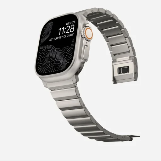 Tech-Protect SteelBand karkötő Apple Watch 4 / 5 / 6 / 7 / 8 / 9 / 10 / 11 / SE / Ultra 1 / 2 (42/44/45/49 mm) - titán - 6