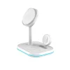 Tech-Protect QI15W-A27 3in1 vezeték nélküli töltőállomás MagSafe technológiával okostelefonokhoz / Apple Watch-hoz / AirPods-hoz - fehér thumbnail