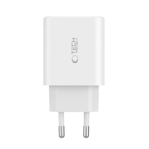 Tech-Protect NC30W hálózati töltő 2x USB-C PD 30W / USB-A QC 3.0 - fekete - 2