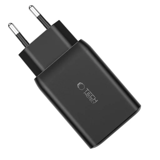 Tech-Protect C65W hálózati töltő 2x USB-C PD 65W / USB-A QC 3.0 - fekete - 5