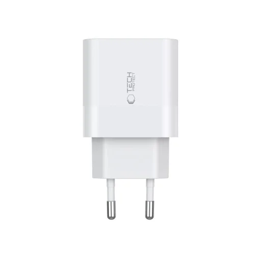Tech-Protect C20W 2x USB-C PD 20W hálózati töltő USB-C / USB-C kábellel - fehér - 4