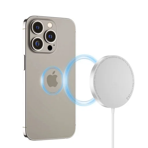 Tech-Protect QI15W-A30 induktív töltő MagSafe technológiával és USB-C kábellel - ezüst - 4