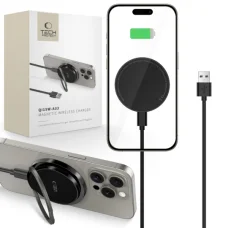Tech-Protect QI15W-A33 induktív töltő MagSafe-el és állvánnyal USB-A / USB-C kábellel - fekete