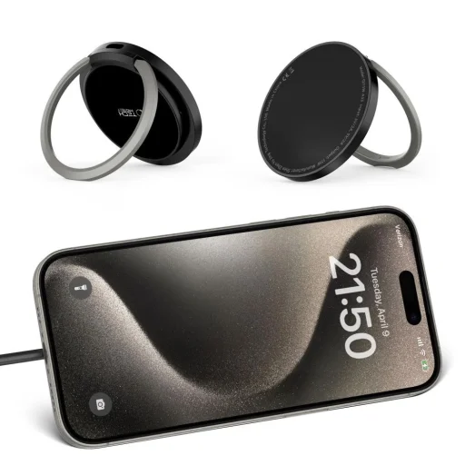 Tech-Protect QI15W-A33 induktív töltő MagSafe-el és állvánnyal USB-A / USB-C kábellel - fekete - 8