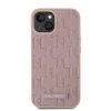  iPhone 15 Pink Karl Lagerfeld műbőr Monogram Metal Logo MagSafe tok thumbnail