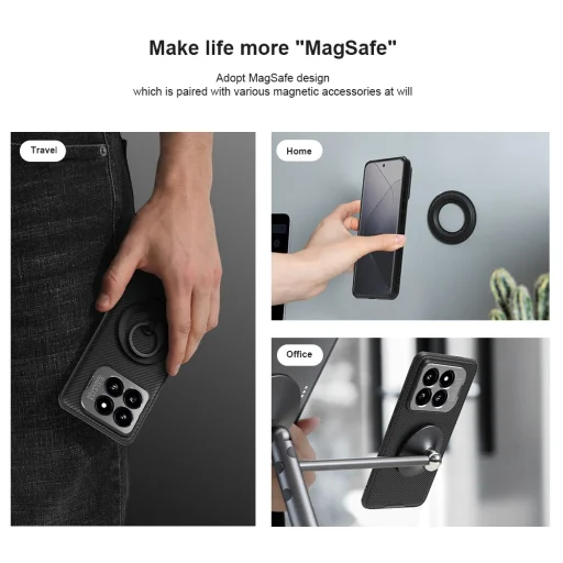 Nillkin CamShield Prop kamerás mágneses tok Xiaomi 14 Fekete - 3