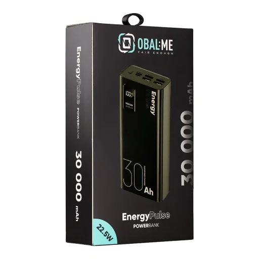 OBAL:ME EnergyPulse Powerbank 30000mAh 22.5W Fekete - 7