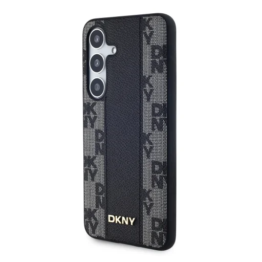DKNY PU Bőr Kockás Minta MagSafe Tok Samsung Galaxy S24 Fekete - 3