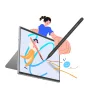 Active stylus Microsoft Surface MPP 2.0-hoz Baseus Smooth Writing Series - fehér thumbnail