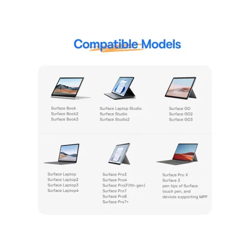 Active stylus Microsoft Surface MPP 2.0-hoz Baseus Smooth Writing Series - fehér - 22