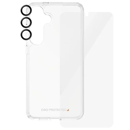 PanzerGlass Bundle 3in1 szett átlátszó tok + üvegfólia + kamera lencsevédő Samsung Galaxy S24+-hoz - 3