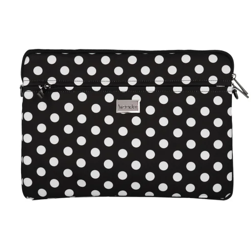Wonder Sleeve Laptop 15-16 inches fekete pöttyös - 2