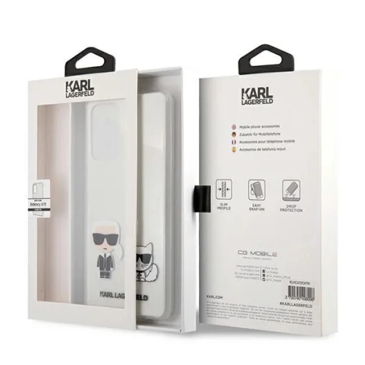 Karl Lagerfeld KLHCA72CKTR A72 A725 kemény tok Átlátszó Karl & Choupette tok - 8