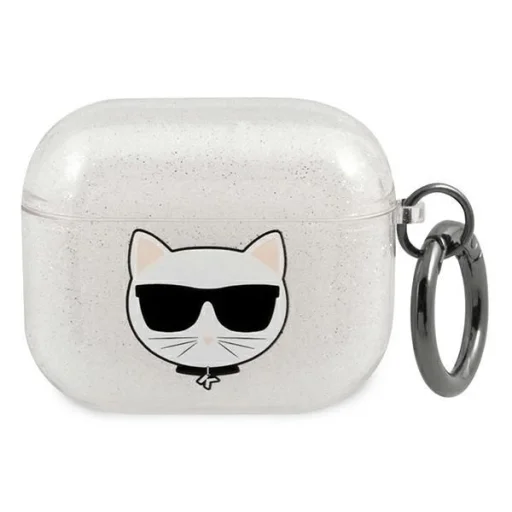 Karl Lagerfeld KLA3UCHGS AirPods 3 tok ezüst Glitter Choupette - 1