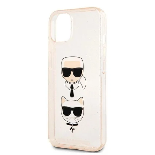 Karl Lagerfeld KLHCP13SKCTUGLGO iPhone 13 mini 5,4" arany tok Glitter Karl`s & Choupette - 6