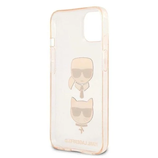 Karl Lagerfeld KLHCP13SKCTUGLGO iPhone 13 mini 5,4" arany tok Glitter Karl`s & Choupette - 7