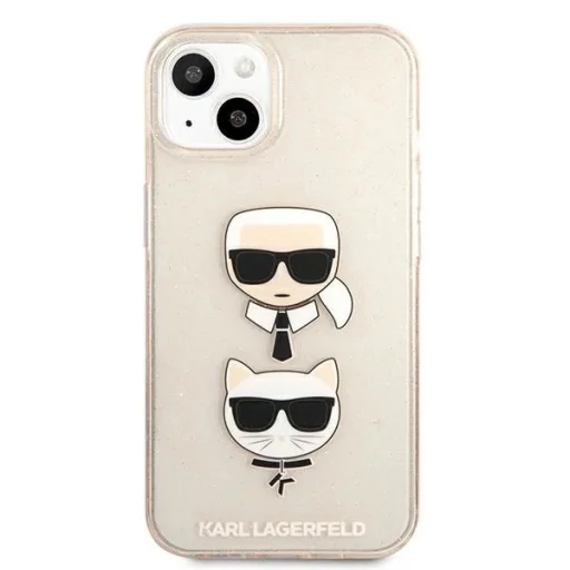 Karl Lagerfeld KLHCP13SKCTUGLGO iPhone 13 mini 5,4" arany tok Glitter Karl`s & Choupette - 3
