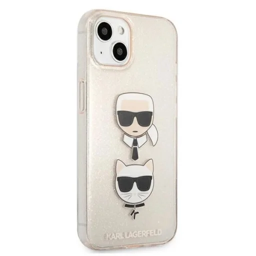 Karl Lagerfeld KLHCP13SKCTUGLGO iPhone 13 mini 5,4" arany tok Glitter Karl`s & Choupette - 4