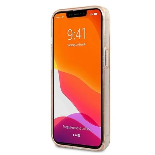 Karl Lagerfeld KLHCP13SKCTUGLGO iPhone 13 mini 5,4" arany tok Glitter Karl`s & Choupette - 5