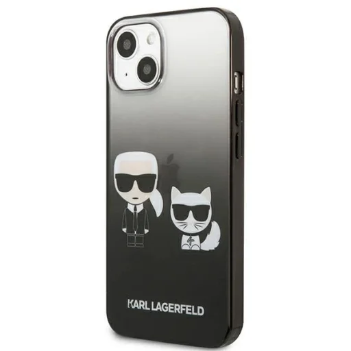 Karl Lagerfeld KLHCP13STGKCK iPhone 13 mini 5,4" tok fekete Gradálódó Ikonik Karl & Choupette - 2