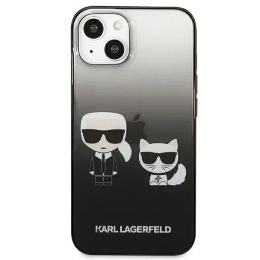 Karl Lagerfeld KLHCP13STGKCK iPhone 13 mini 5,4" tok fekete Gradálódó Ikonik Karl & Choupette - 3