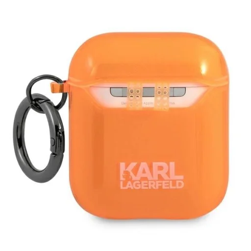 Karl Lagerfeld KLA2UCHFO AirPods tok narancssárga Choupette - 2