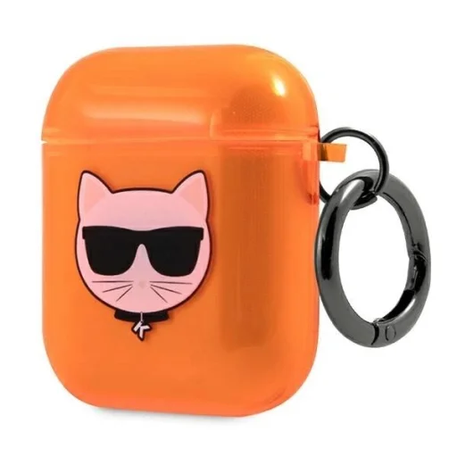 Karl Lagerfeld KLA2UCHFO AirPods tok narancssárga Choupette - 3