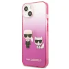 Karl Lagerfeld KLHCP13STGKCP iPhone 13 mini 5,4" tok rózsaszín/pink Gradient Ikonik Karl & Choupette thumbnail
