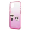 Karl Lagerfeld KLHCP13STGKCP iPhone 13 mini 5,4" tok rózsaszín/pink Gradient Ikonik Karl & Choupette thumbnail