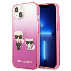 Karl Lagerfeld KLHCP13STGKCP iPhone 13 mini 5,4" tok rózsaszín/pink Gradient Ikonik Karl & Choupette