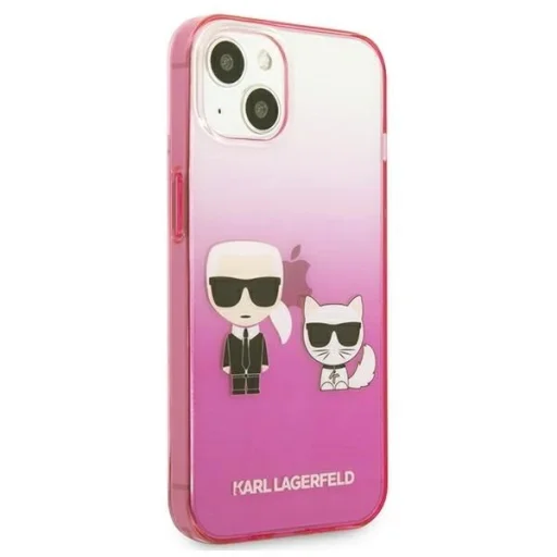 Karl Lagerfeld KLHCP13STGKCP iPhone 13 mini 5,4" tok rózsaszín/pink Gradient Ikonik Karl & Choupette - 4