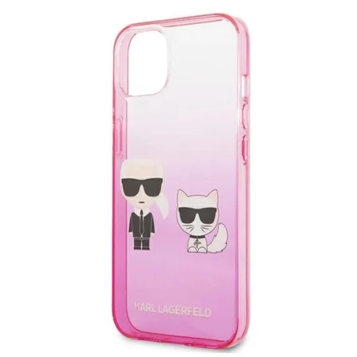 Karl Lagerfeld KLHCP13STGKCP iPhone 13 mini 5,4" tok rózsaszín/pink Gradient Ikonik Karl & Choupette - 6