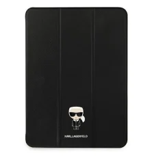 Karl Lagerfeld KLFC12OKMK iPad Pro 12.9" 2021 fliptok fekete Saffiano Karl Iconic tok