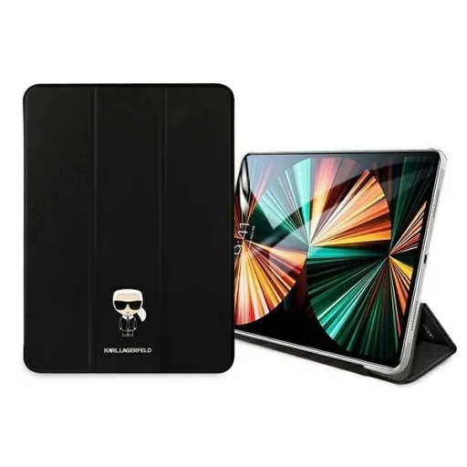 Karl Lagerfeld KLFC12OKMK iPad Pro 12.9" 2021 fliptok fekete Saffiano Karl Iconic tok - 4