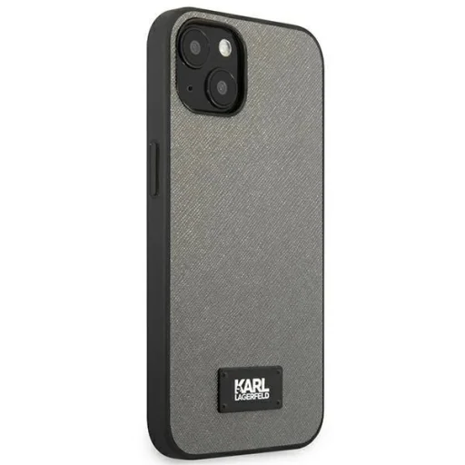 Karl Lagerfeld KLHCP13SSFMP2DG iPhone 13 mini 5,4" tok ezüst / ezüst Saffiano Plaque - 4