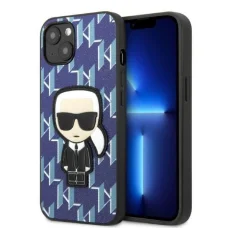 Karl Lagerfeld KLHCP13SPMNIKBL iPhone 13 mini 5.4" hardcase kék/kék Monogram Ikonik Patch tok