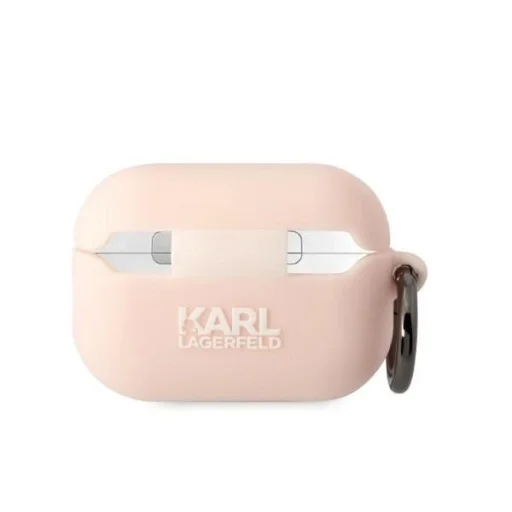 Karl Lagerfeld KLAP2RUNIKP AirPods Pro 2 tok rózsaszín/szilikon Karl Head 3D - 2