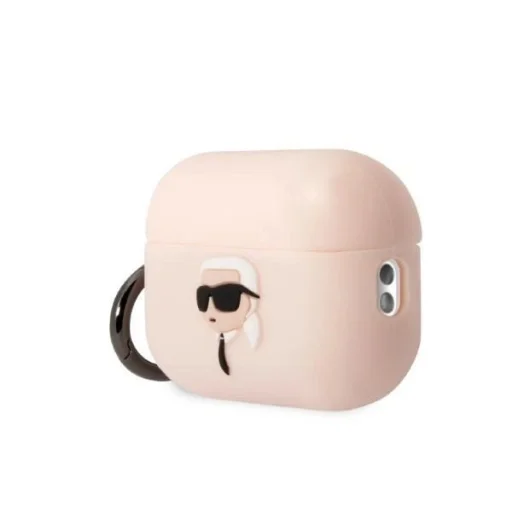 Karl Lagerfeld KLAP2RUNIKP AirPods Pro 2 tok rózsaszín/szilikon Karl Head 3D - 3