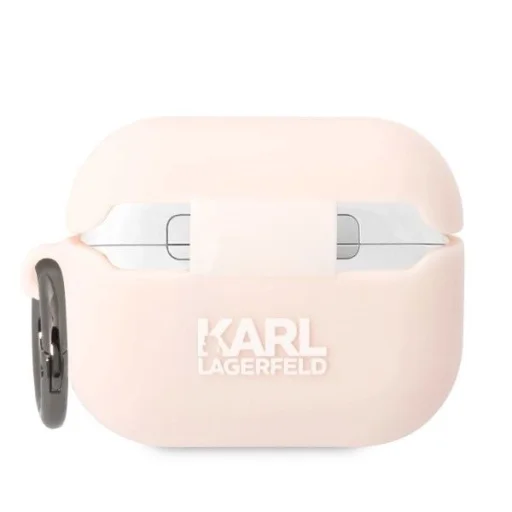 Karl Lagerfeld KLAPRUNIKP AirPods Pro tok rózsaszín/szilikon Karl fej 3D - 2