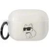 Karl Lagerfeld KLAP2HNCHTCT Átlátszó AirPods Pro 2 tok Ikonik Choupette