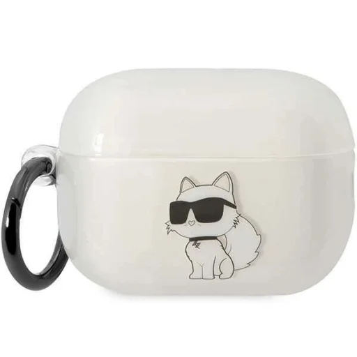 Karl Lagerfeld KLAP2HNCHTCT Átlátszó AirPods Pro 2 tok Ikonik Choupette - 1
