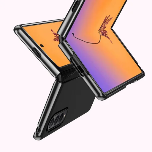 Plating Case tok Samsung Galaxy Z Fold 4 tok kék színű fém kerettel - 6