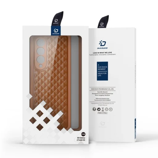 Dux Ducis Venice tok Samsung Galaxy Z Fold 4 bőrtok barna - 5