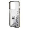  iPhone 15 Pro Max Karl Lagerfeld Liquid Glitter Choupette tok - átlátszó thumbnail
