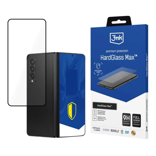 Samsung Galaxy Z Fold 5 (Front) - 3mk HardGlass Max™ üvegfólia - 1