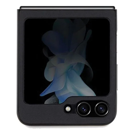 BMW Bőr Hot Stamp tok Samsung Galaxy Z Flip 5 - fekete - 3