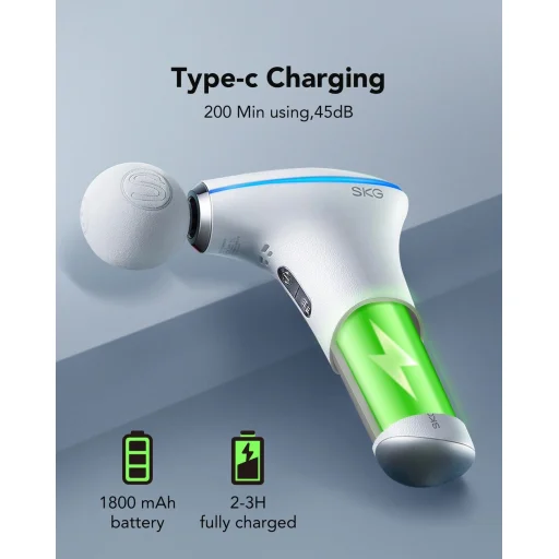 SKG F5-EN masszázspisztoly az egész testre - fehér - 8